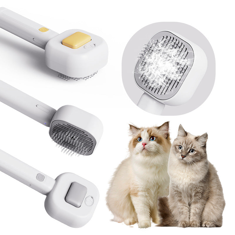 Self-Cleaning Pet Grooming Comb with Massage Tips