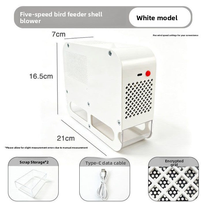 Bird Seed Husk Blower for Cleaning Parrot and Bird Food