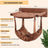 White cat wall shelves with hammock and nest