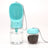 Portable Leakproof Pet Water Bottle with 80g Food Storage, 350ml or 550ml, for Dogs