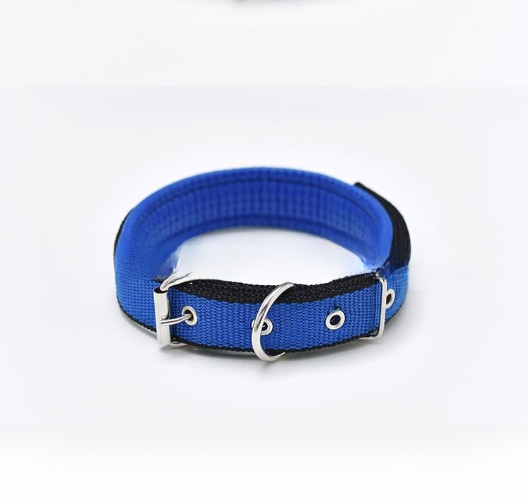 Foam padded adjustable dog collar, 6 sizes available