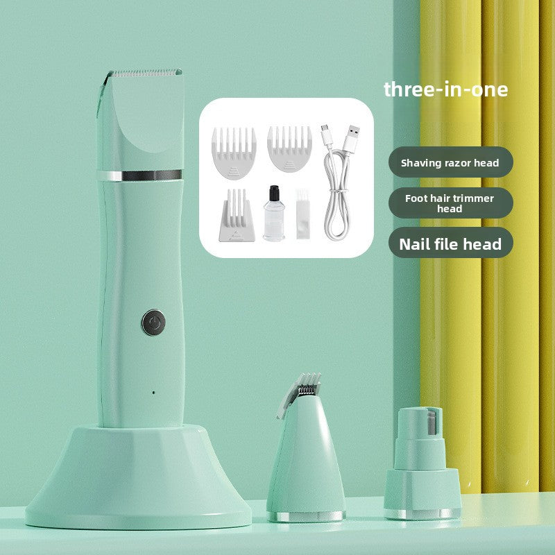 Rechargeable Pet Grooming Clipper Set with Comb Attachments