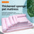 Blue plush cat bed in medium size with soft cover