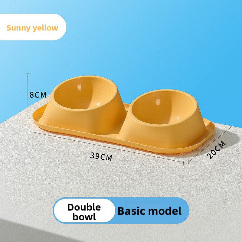 Anti-Spill Pet Food Bowl with Stainless Steel Insert