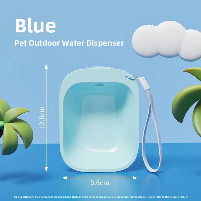 Portable TPE Dog Water Cup in Four Colours for Walks and Outdoor Trips