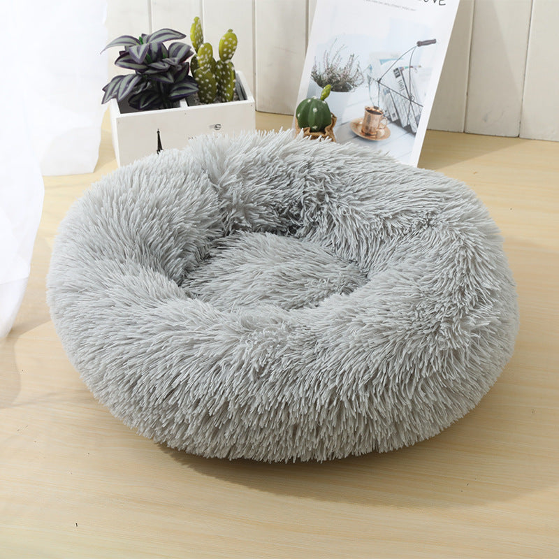 Avocado green heated pet bed with USB cable