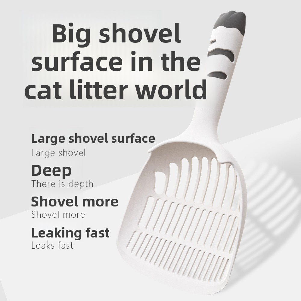 Large Fine-Pore Cat Litter Scoop, Thick ABS Sifter