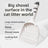 Large Fine-Pore Cat Litter Scoop, Thick ABS Sifter