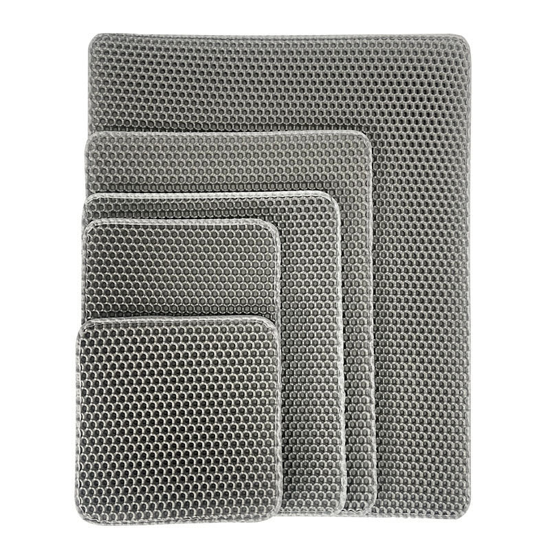 EVA Cat Litter Mat with Honeycomb Trapping Layer, Portable