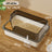 Extra Large Semi-Enclosed Cat Litter Box, High Sided Anti-Splash