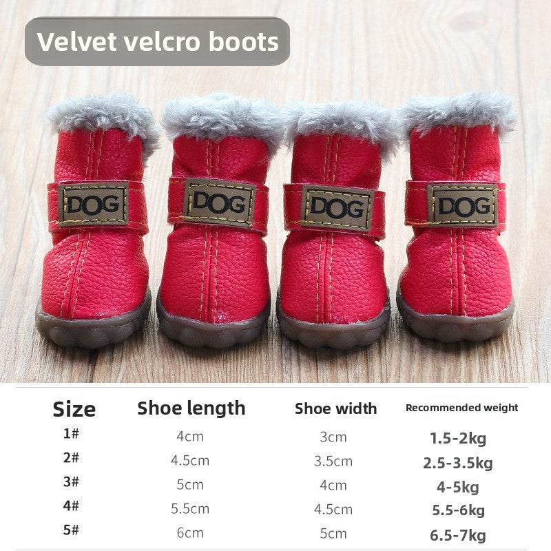 Warm winter non slip dog boots, available in 6 colours, image 19