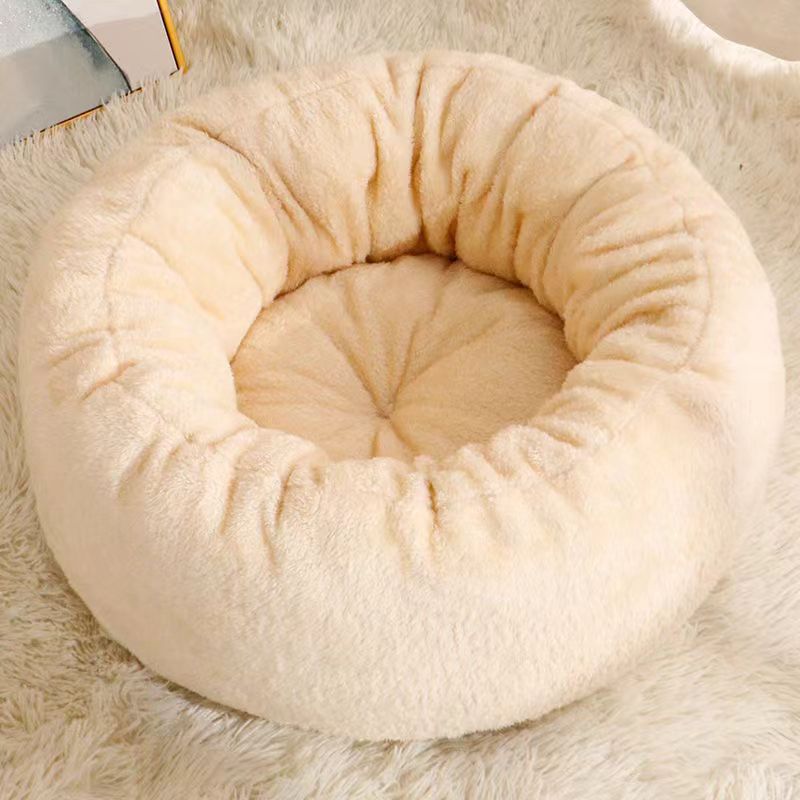 Round arctic velvet pet nest mat, photo 9 of 14