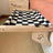 Solid wood cat hammock bed with soft grey cushion, product image 14