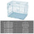 Foldable wire pet crate with removable tray, detail photo 9