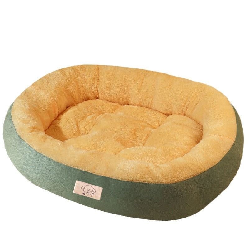 Dark blue tear-resistant cosy pet bed for cats