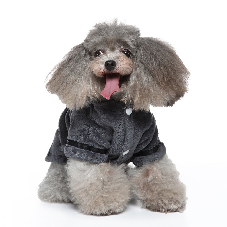 Coral fleece pet bathrobe and towel for dogs and cats, image 14