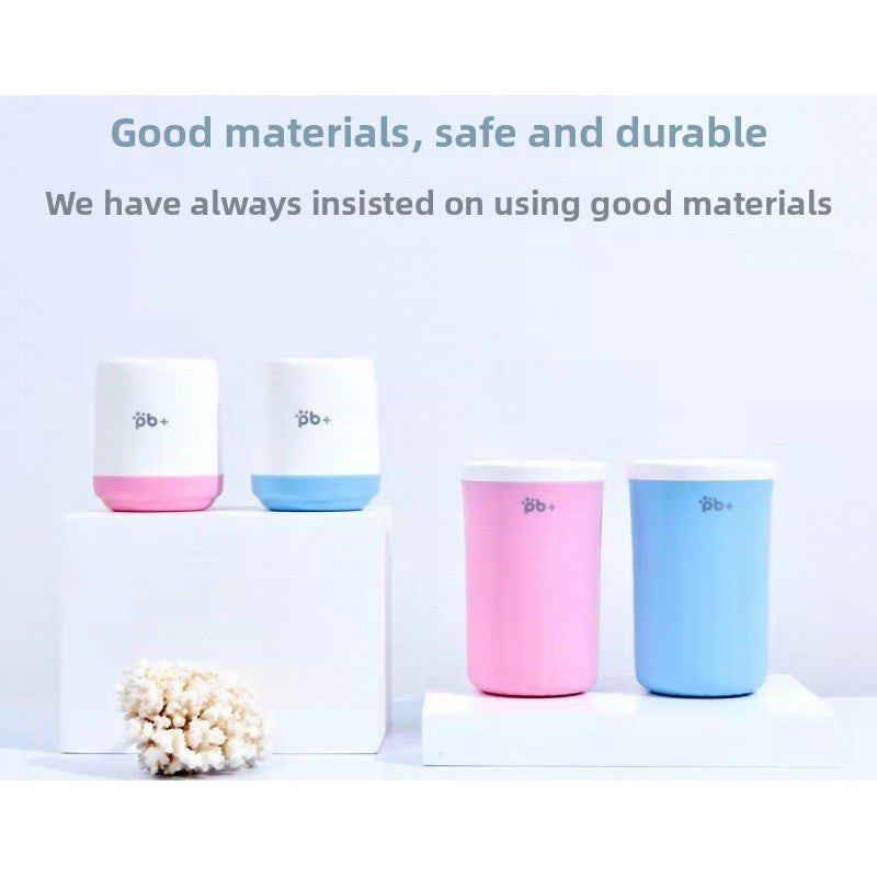 Silicone Paw Cleaning Cup with Handle for Muddy Dog Walks