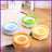 Floating Anti-Wet Mouth Pet Water Bowl with Built-In Filter, Round or Square, 19cm