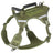 Tactical dog harness in army green on a large dog