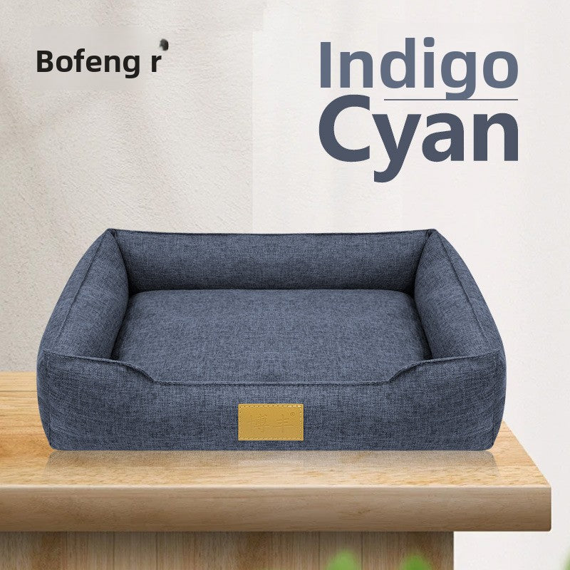 Soft pet bed with optional USB heating pad, photo 16 of 28