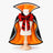 Red knight style Halloween cape with lace for dogs, photo 12