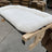 Wooden frame hanging cat bed with plush cushion, photo 8