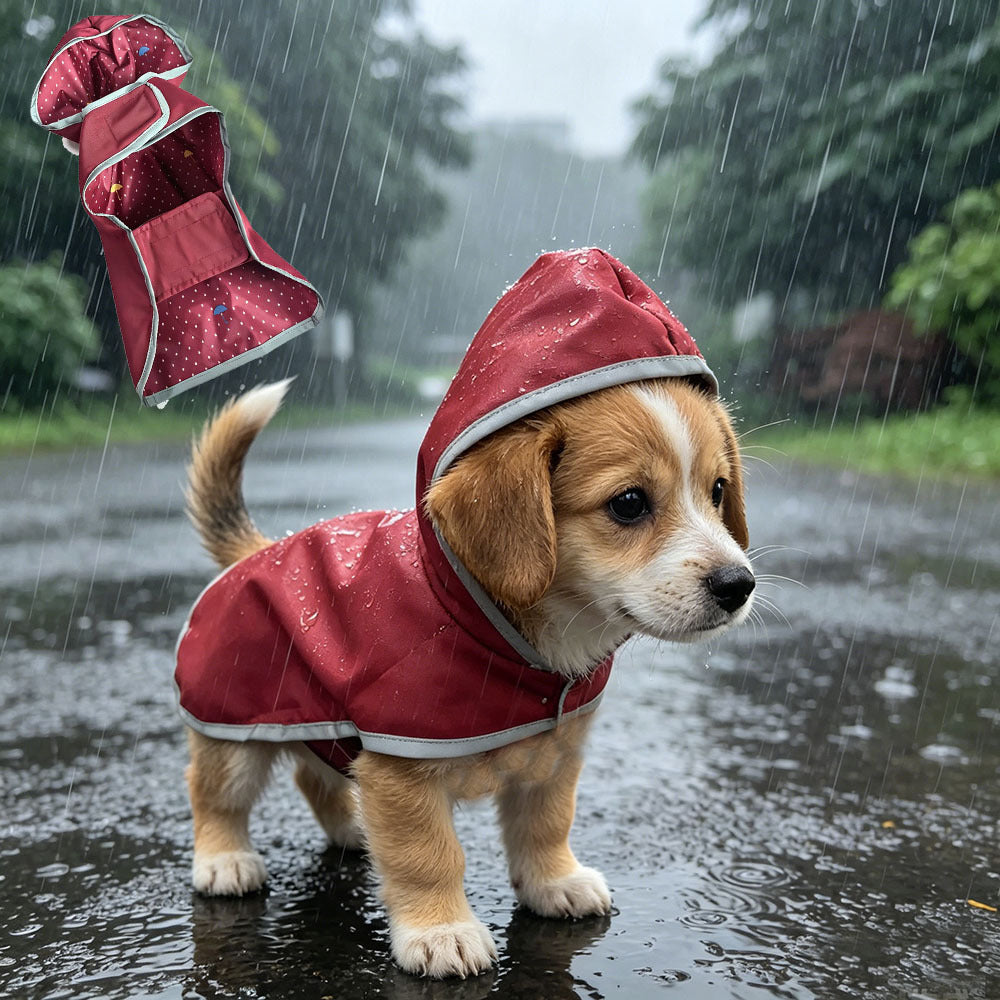 Reversible reflective dog raincoat, available in 2 colours, sizes Extra Small to 5XL, image 22