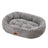 Thick oval pet bed in warm cloth, photo 5 of 17