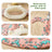Semi-enclosed cat sleeping bag bed with fun animal print, product image 2