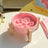 Flower-Shaped Ceramic Slow Feeder Pet Bowl with Wooden Stand for Cats and Dogs