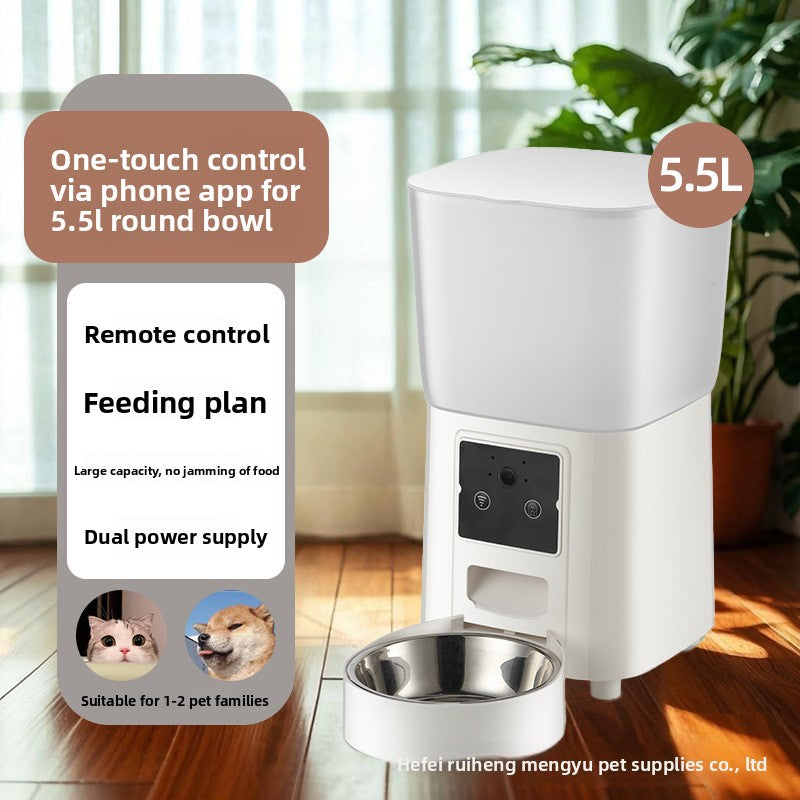 Automatic Pet Feeder with Smart Timer and Camera