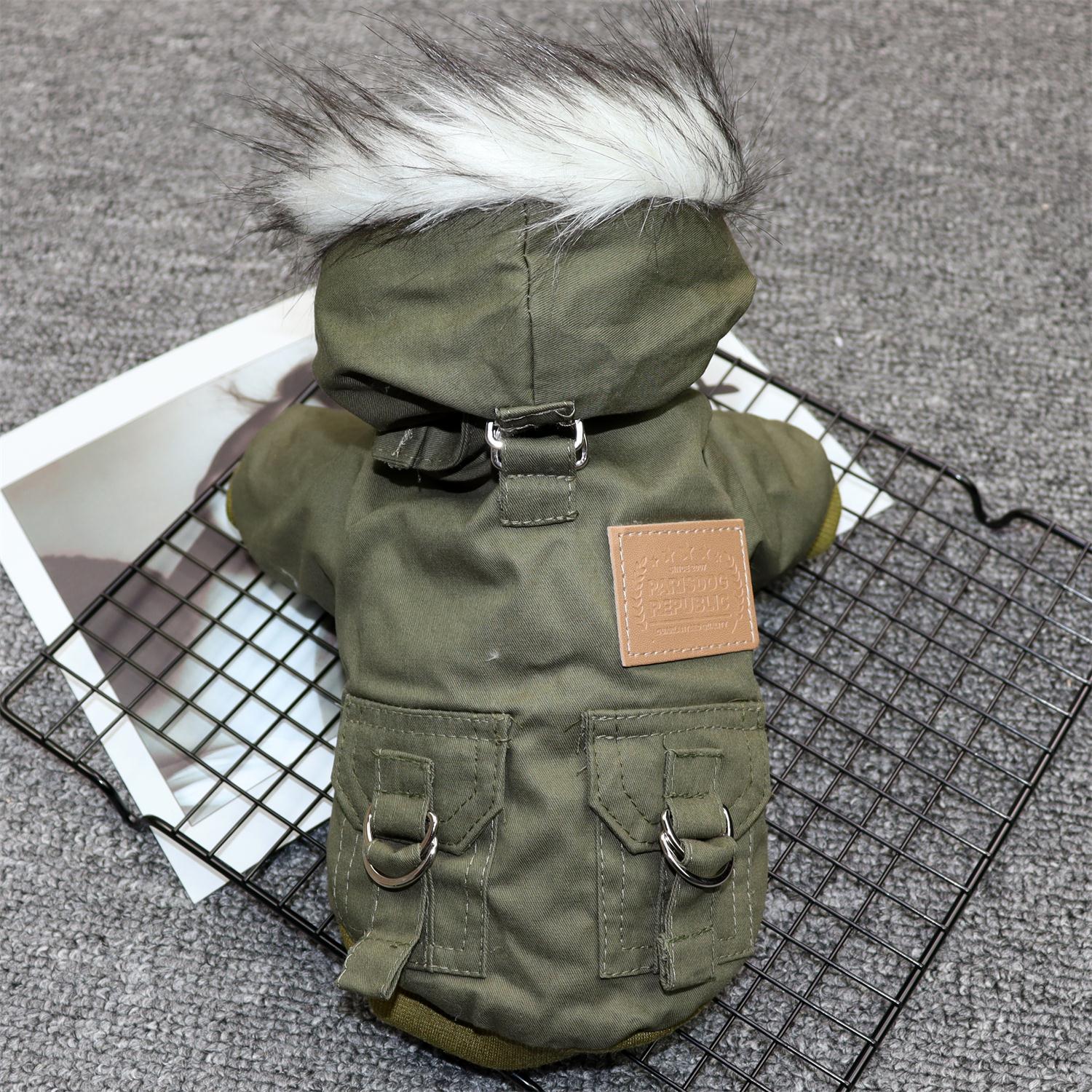Padded mountain style winter dog jacket, available in 3 colours, image 6