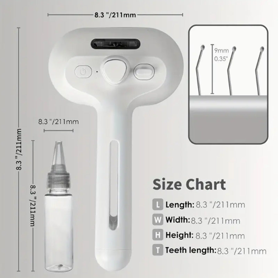 Fine Mist Pet Spray Comb to Reduce Static and Tangles in Fur