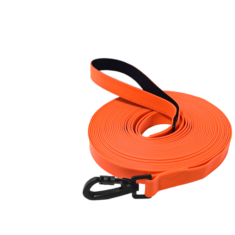 PVC waterproof dog walking lead in 8 colour options