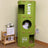 Stackable multi-layer cat condo with scratching boards in 4 Tier, Natural