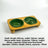 Slanted Ceramic Cat Bowl with Flower Design and Optional Stand for Neck Comfort
