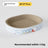 Round corrugated cat scratcher bed lounger with printed design, view 13 of 16