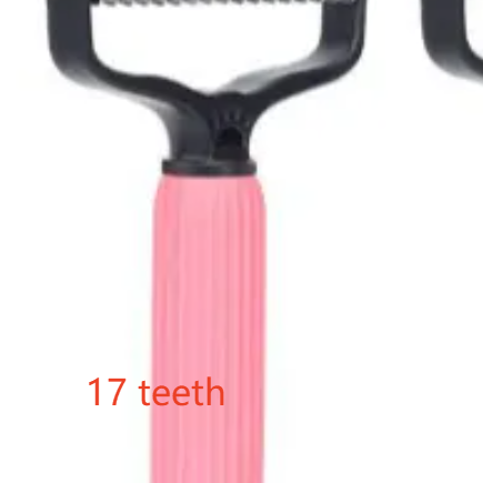 Double-Sided Stainless Steel Detangling Comb with Non-Slip Grip