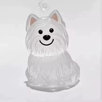 Transparent Animal Hair Memorial Keychain Pendant