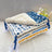 Blue cat print warm fleece pet mat for cats