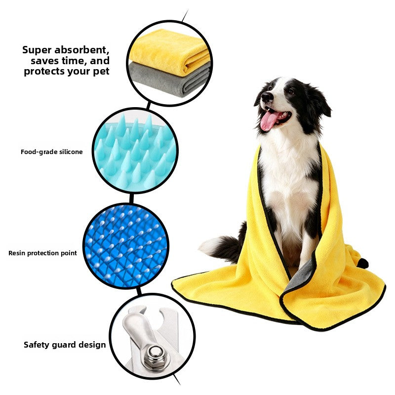 Pet Bath Massage Comb for Dogs and Cats, Loose Hair Remover