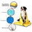 Pet Bath Massage Comb for Dogs and Cats, Loose Hair Remover