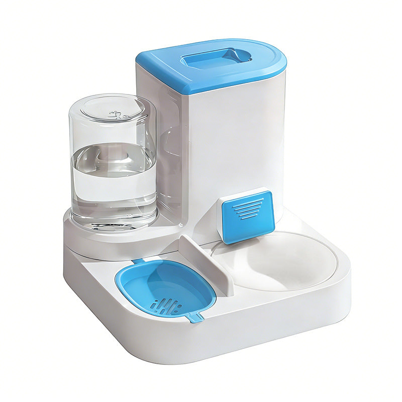 Automatic Pet Feeder and Water Dispenser for Pets with Optional Steel or Ceramic Bowl