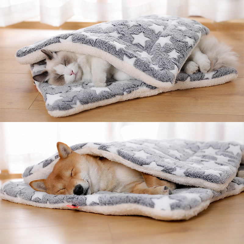 Thick padded pet mat cushion with print, main product photo