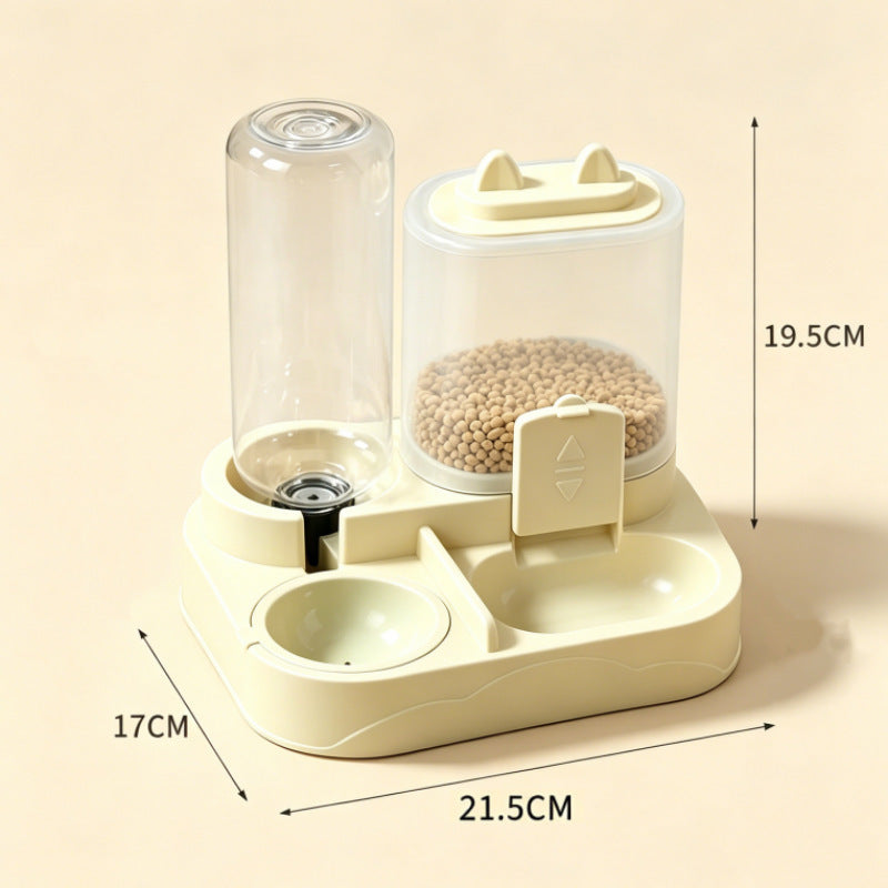 Cat ear gravity water dispenser for pets in green, product image 7