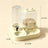 Cat ear gravity water dispenser for pets in green, product image 7