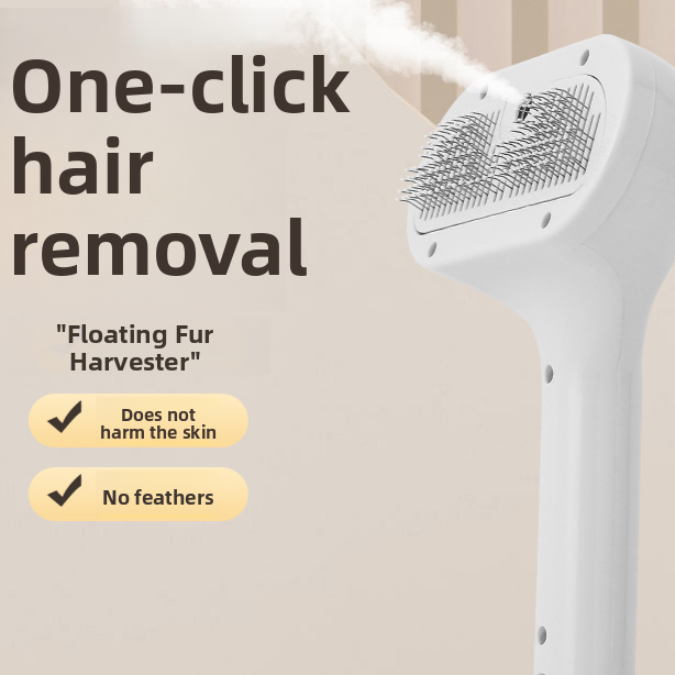 One-Touch Pet Grooming Brush with Hair Collection for Dogs and Cats