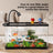 Small desktop plastic fish tank with clear cover and air pump, view 2
