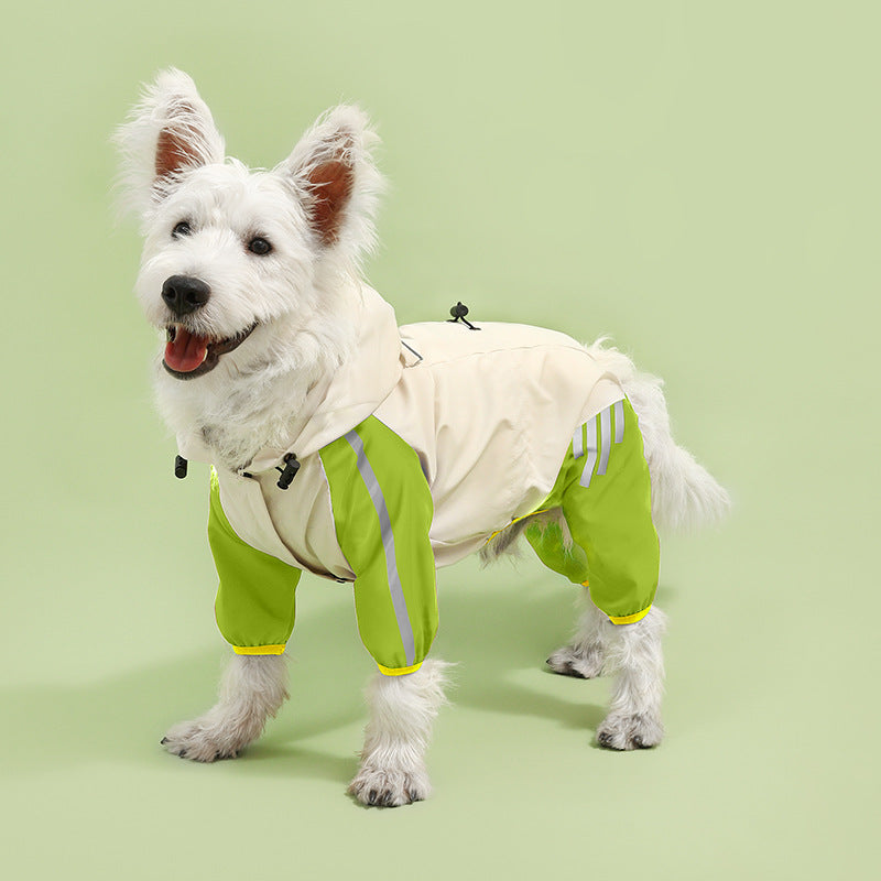 Hooded four leg dog raincoat, available in 19 styles, sizes Small to 2XL, image 57