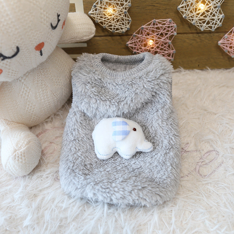 Coral fleece top for newborn puppies and kittens for dogs and cats, image 7